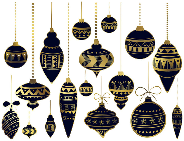 Klassische Weihnachtsornament-Aufkleber - Kegel 017 - Geschmolzenes Glas