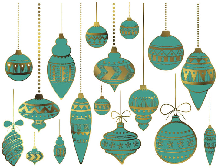 Klassische Weihnachtsornament-Aufkleber - Kegel 017 - Geschmolzenes Glas