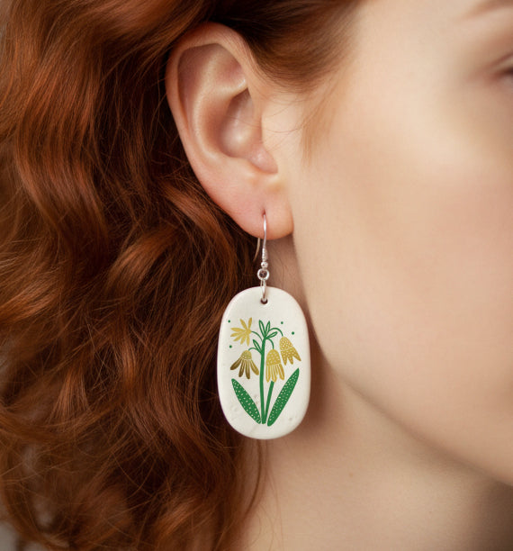 Zweifarbige Schneeglöckchen-Abziehbilder – Keramik Kegel 017 – Fusingglas – Emaille