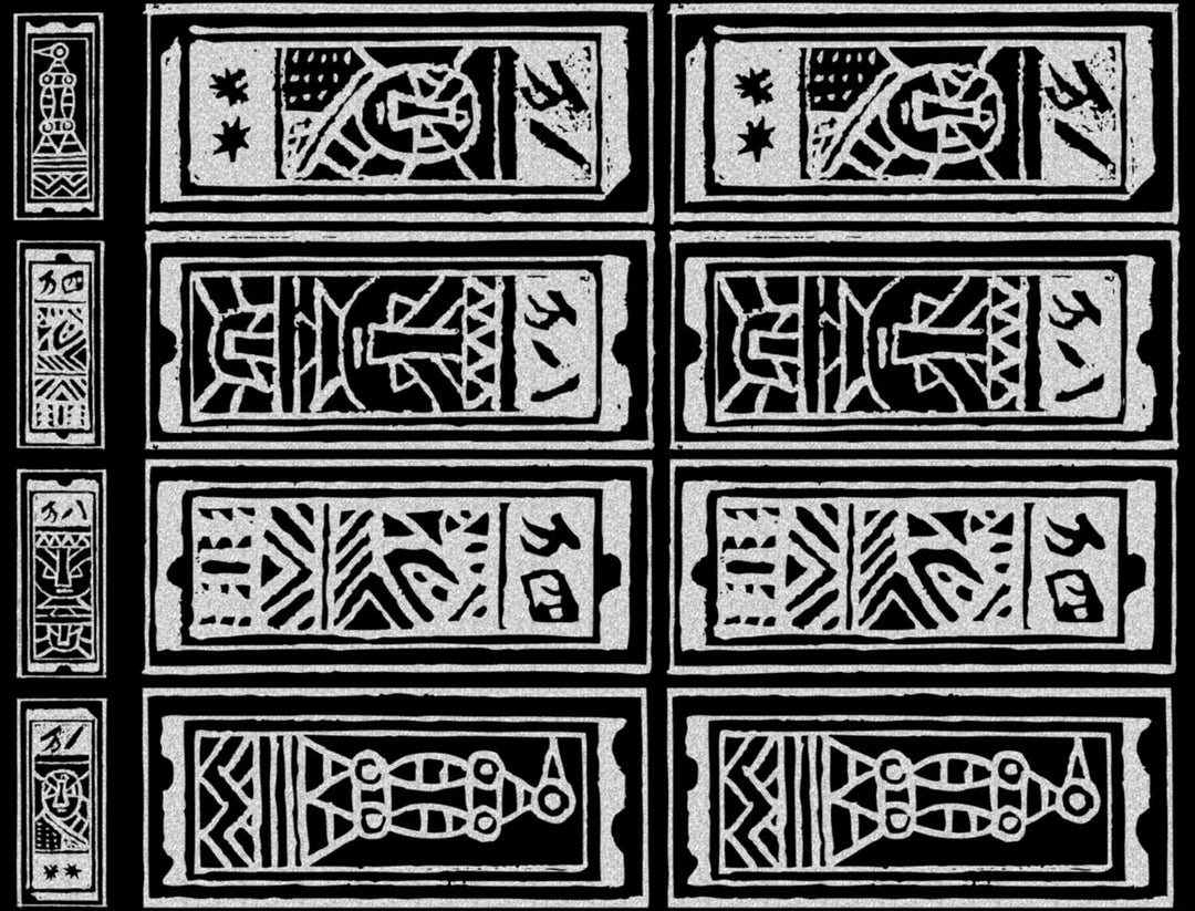 Antike französische Spielkarten-Aufkleber - Keramikkegel 017 - Geschmolzenes Glas