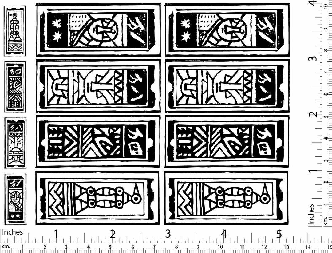 Antike französische Spielkarten-Aufkleber - Keramikkegel 017 - Geschmolzenes Glas
