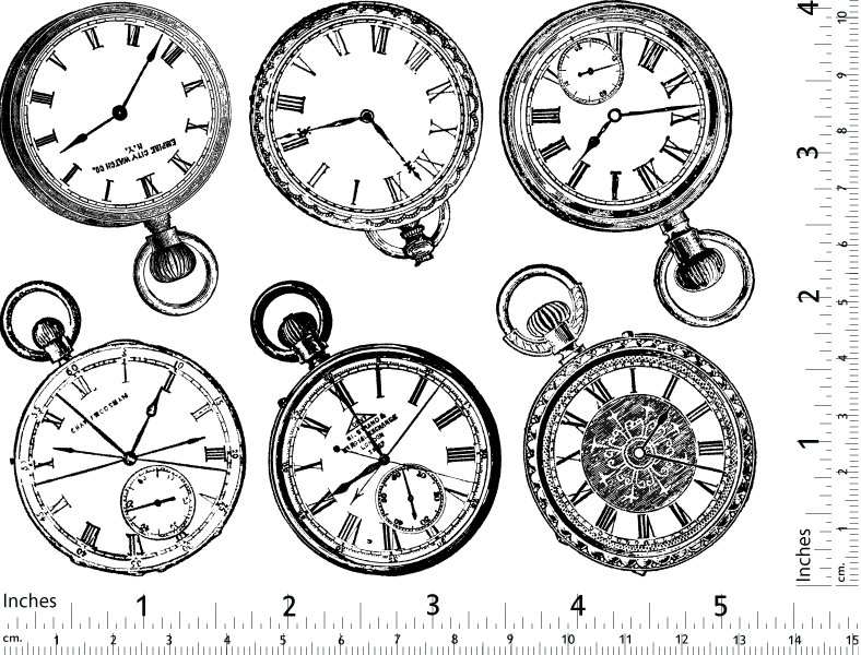 Aufkleber für antike Taschenuhren – Kegel 017 – geschmolzenes Glas