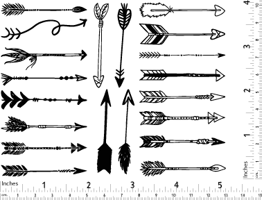 Pfeilaufkleber - Keramikkegel 6 - Inglasierte Keramik 