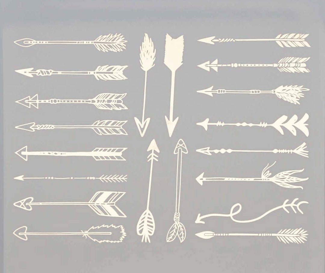 Flèche Décalcomanies - Céramique Cône 017 - Verre fusionné - Émail