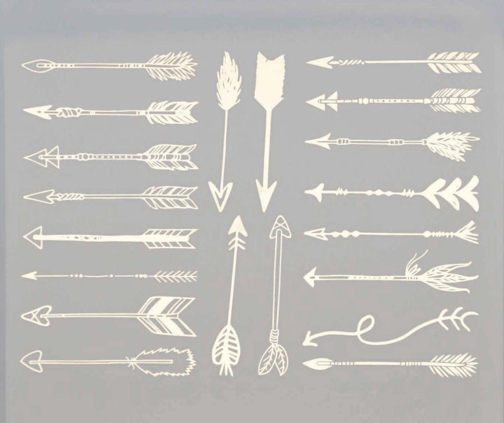 Flèche Décalcomanies - Céramique Cône 017 - Verre fusionné - Émail