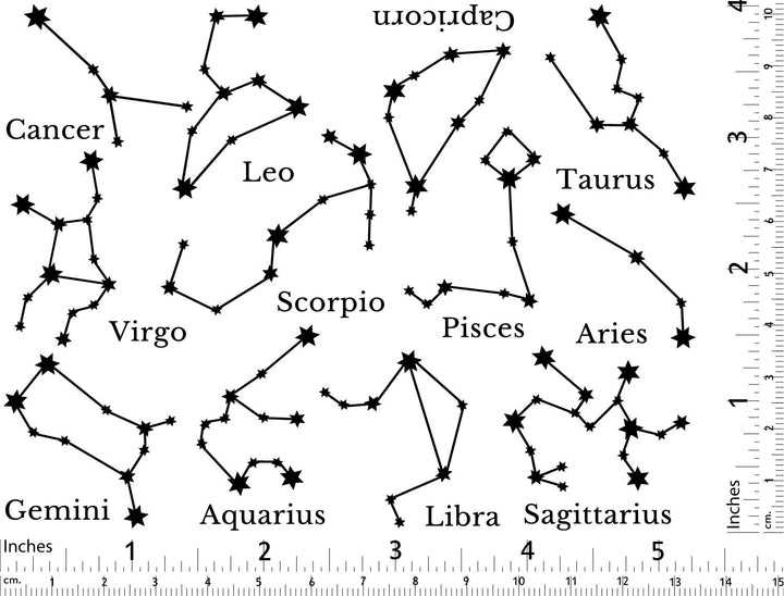 Constellation astrologique - Céramique Cône 017 - Verre fusionné - Émail