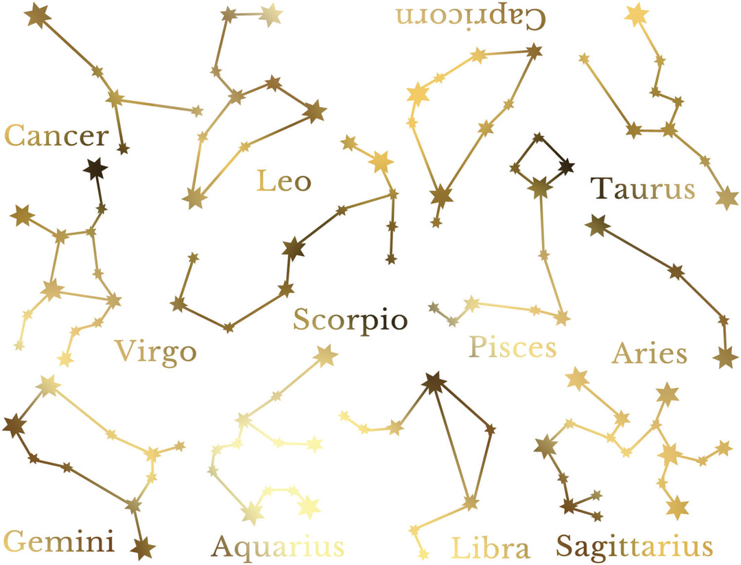 Constellation astrologique - Céramique Cône 017 - Verre fusionné - Émail