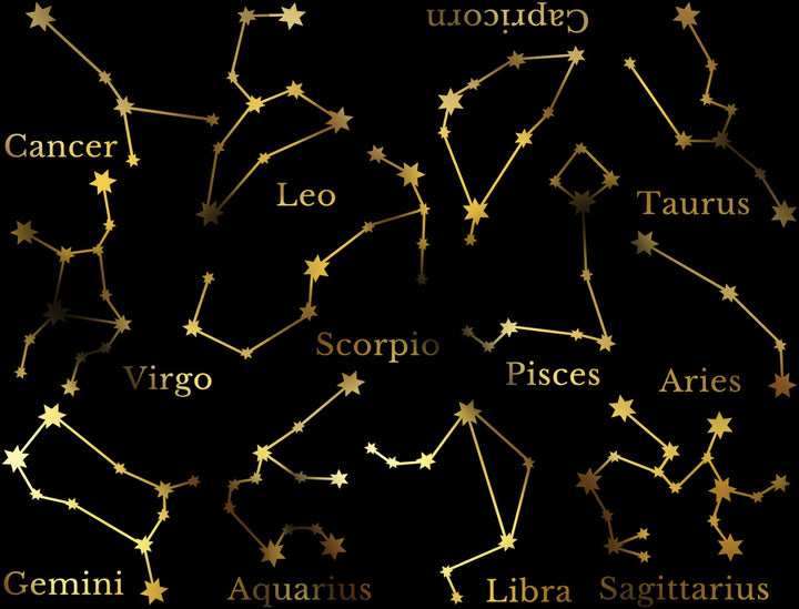 Constellation astrologique - Céramique Cône 017 - Verre fusionné - Émail