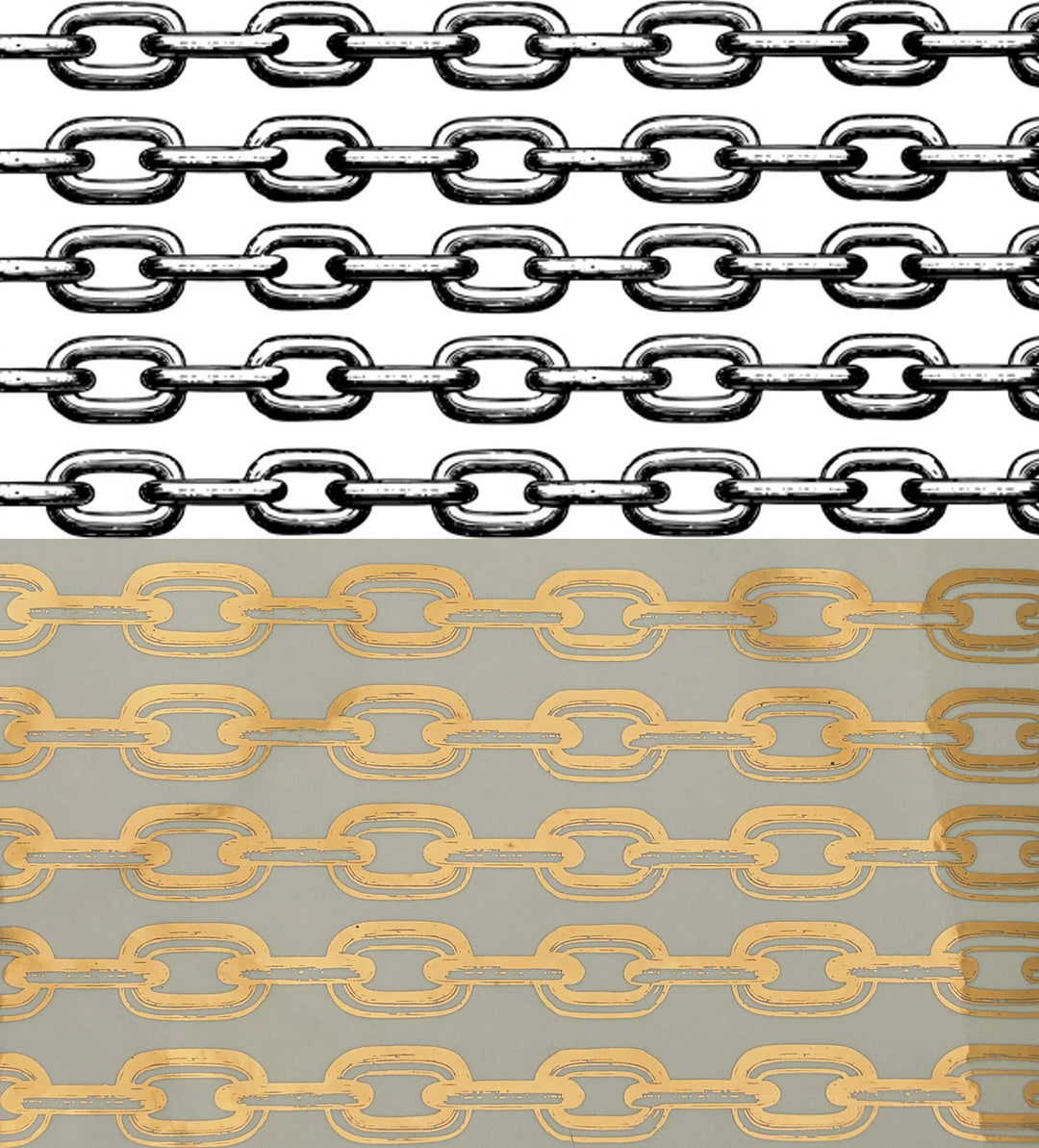 Décalcomanies Chaîne - Céramique Cône 017 - Verre fusionné - Émail