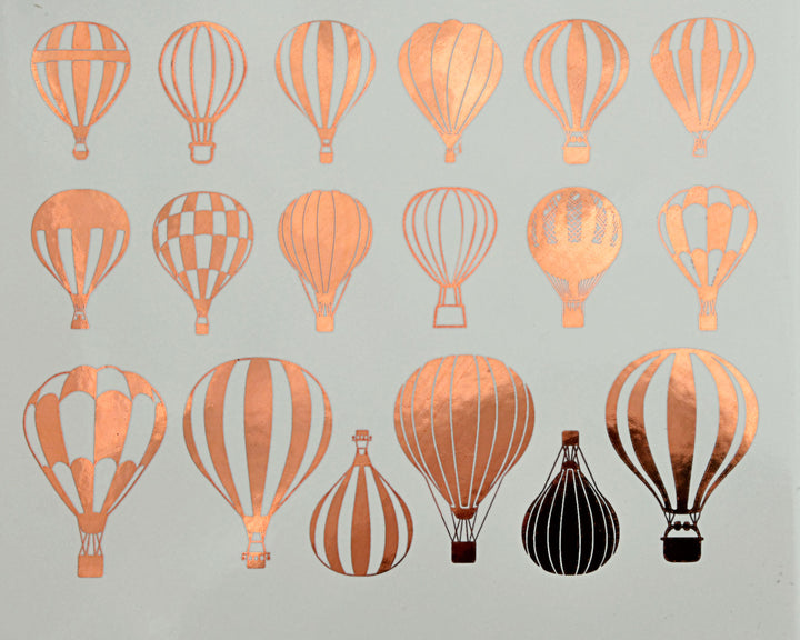 Heißluftballon-Aufkleber - Keramikkegel 017 - Geschmolzenes Glas