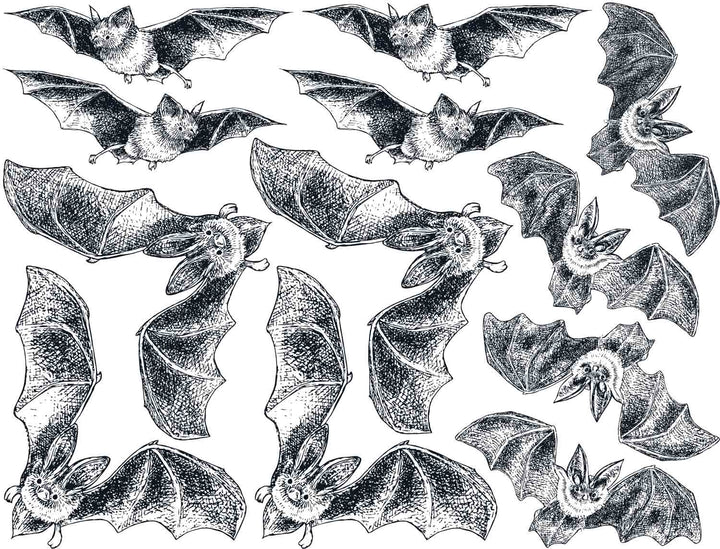 Décalcomanies chauve-souris - Cône 017 - Verre fusionné - Émail