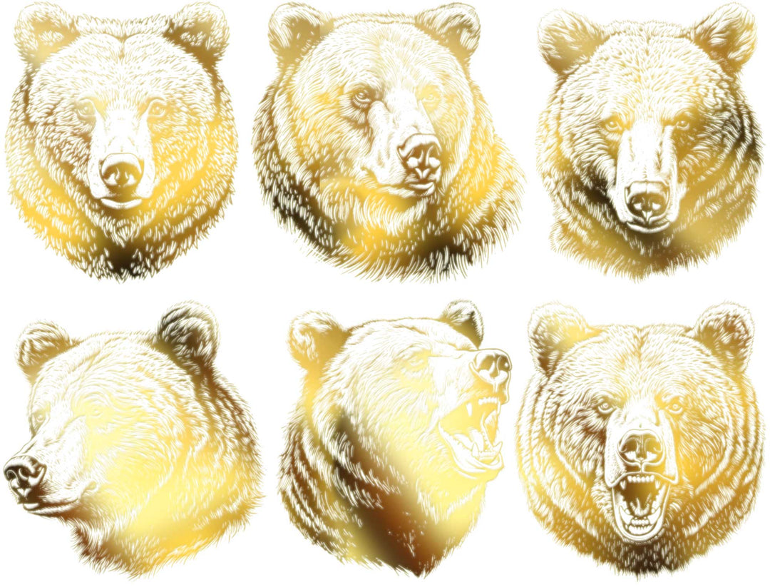 Alligator- und Krokodil-Aufkleber - Keramikkegel 017 - Geschmolzenes Glas