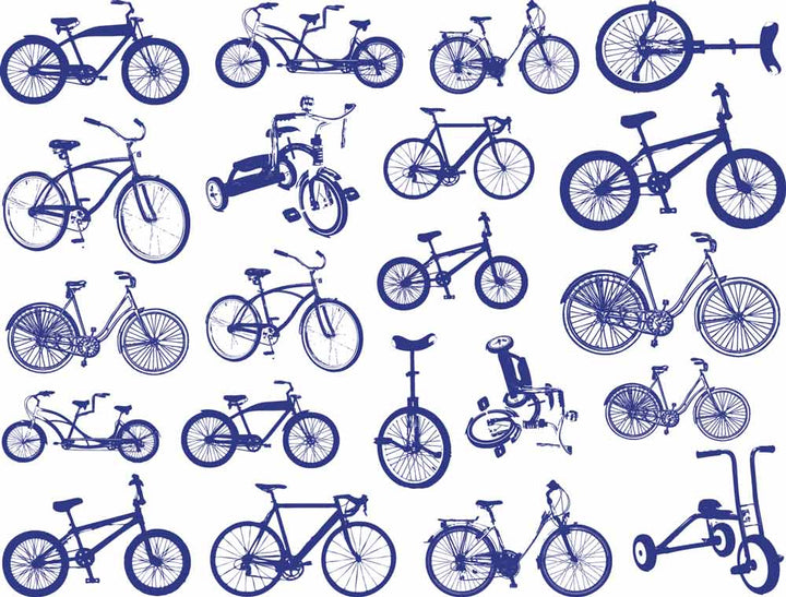 Petites Décalcomanies de vélo - Céramique Cône 017 - Verre fusionné - Émail