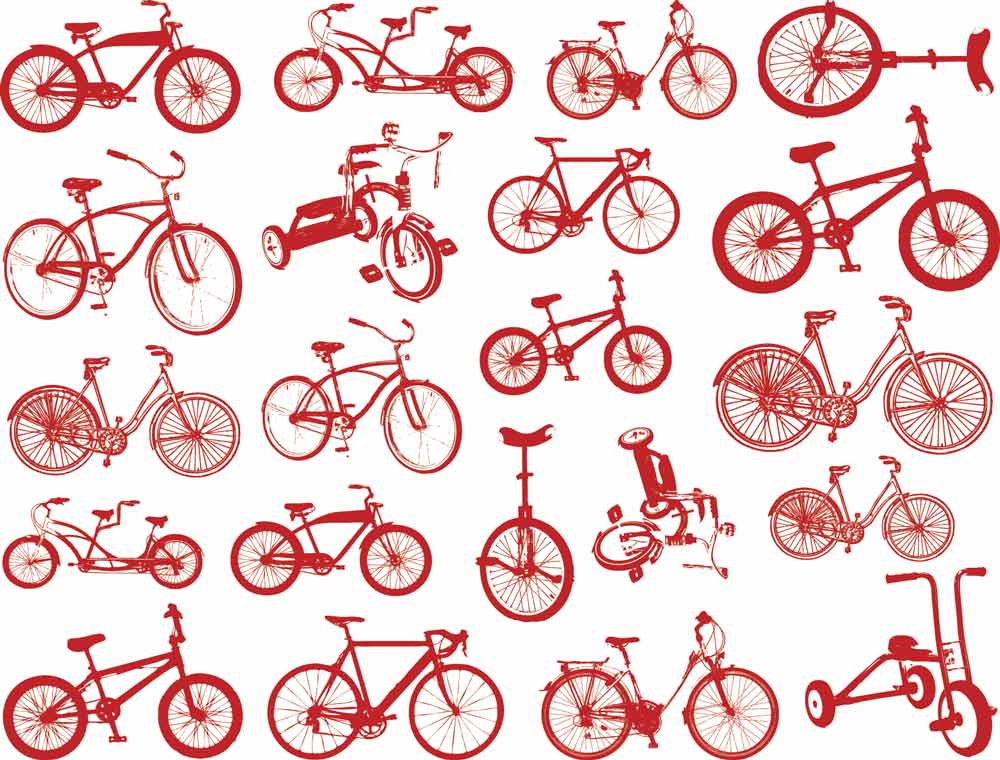 Petites Décalcomanies de vélo - Céramique Cône 017 - Verre fusionné - Émail