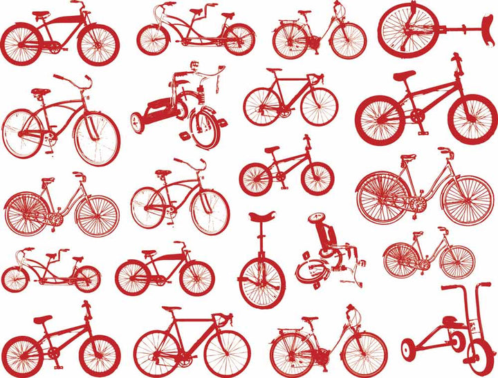 Petites Décalcomanies de vélo - Céramique Cône 017 - Verre fusionné - Émail