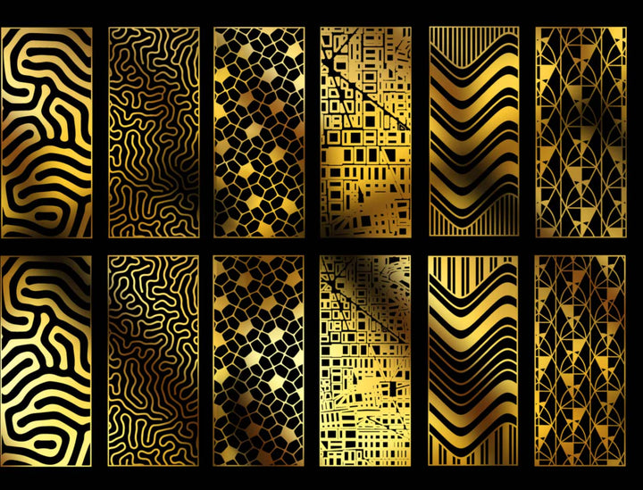 Busy Rectangle Decals - Ceramic Cone 017 - Fused Glass - Enamel