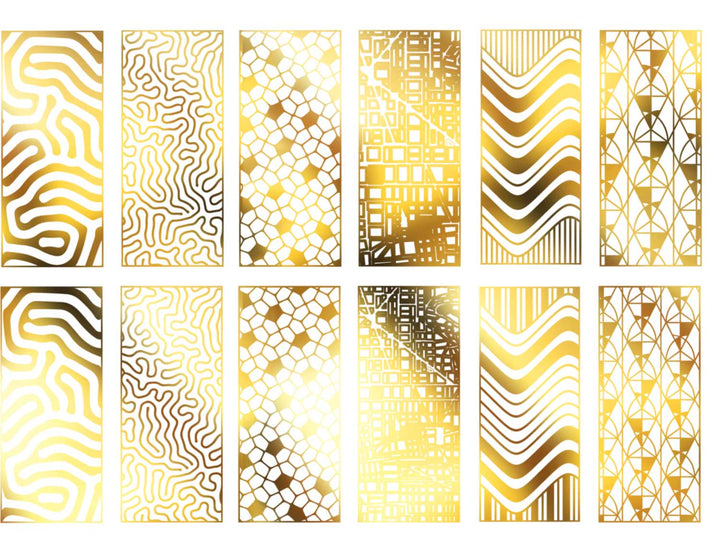 Busy Rectangle Decals - Ceramic Cone 017 - Fused Glass - Enamel