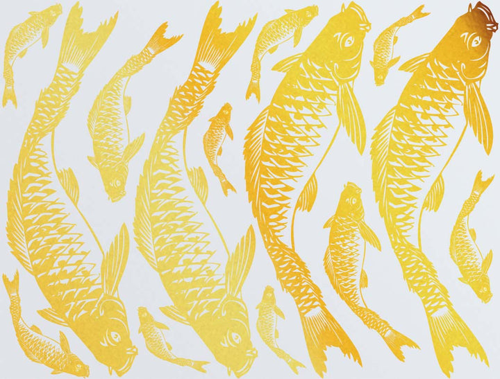 Décalcomanies Carpes Koï - Céramique Cône 017 - Verre fusionné - Émail
