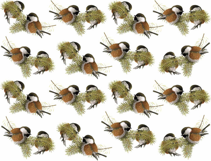 Chickadee Decals - Not Food Safe - Ceramic Cone 017 - Fused Glass - Enamel