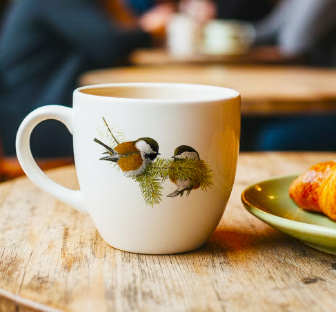 Chickadee Decals - Not Food Safe - Ceramic Cone 017 - Fused Glass - Enamel