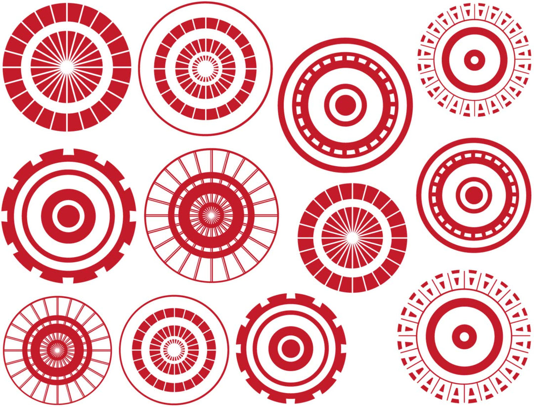 Grand Cercle #1 Décalcomanies - Céramique Cône 017 - Verre Fusionné - Émail