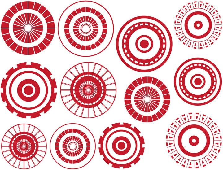 Grand Cercle #1 Décalcomanies - Céramique Cône 017 - Verre Fusionné - Émail