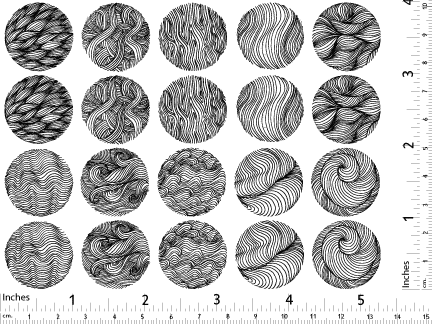 Cercles Texturés #3 - Verrerie - Émail