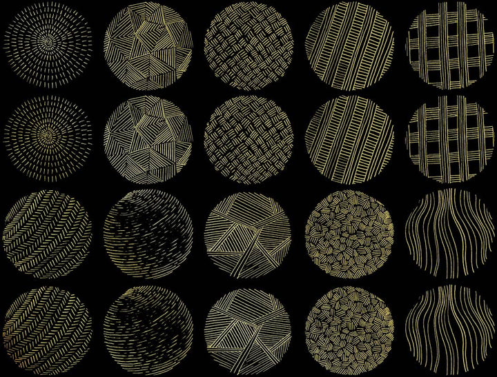 Cercles Texturés #1 Décalcomanies - Céramique Cône 017 - Verre Fusionné - Émail