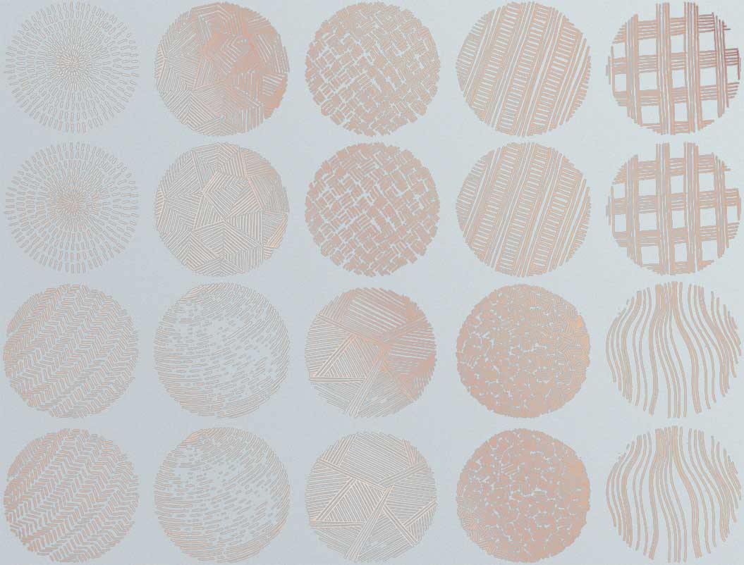 Cercles Texturés #1 Décalcomanies - Céramique Cône 017 - Verre Fusionné - Émail