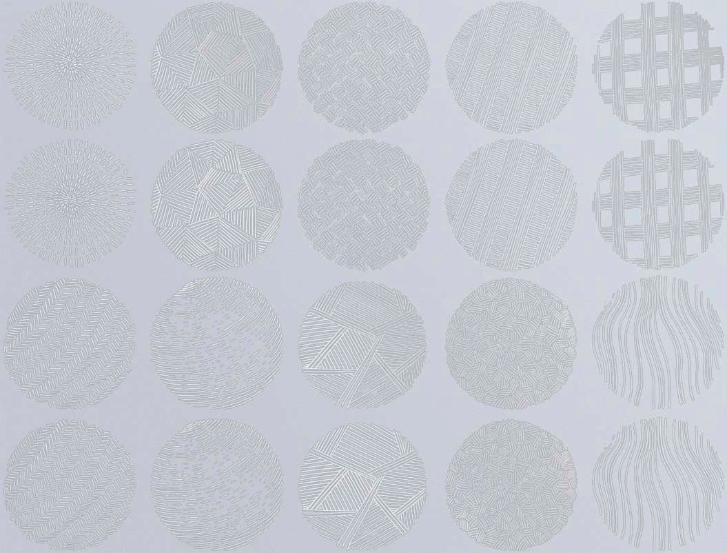 Cercles Texturés #1 Décalcomanies - Céramique Cône 017 - Verre Fusionné - Émail