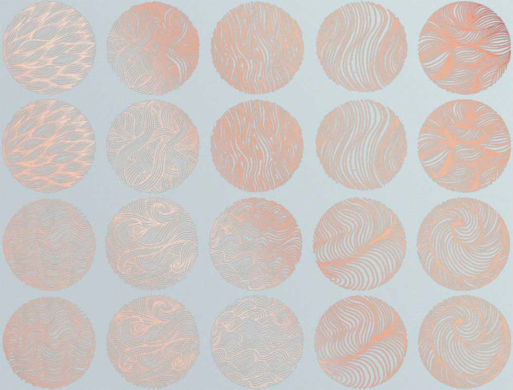 Cercles Texturés #3 Décalcomanies - Céramique Cône 017 - Verre Fusionné - Émail