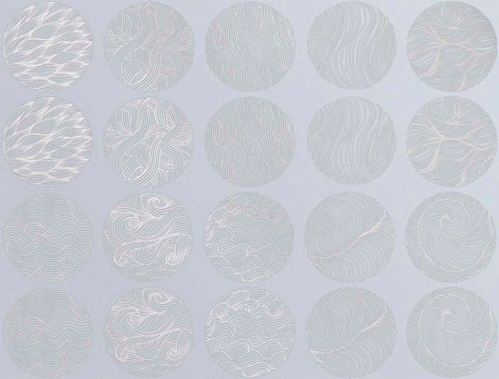 Cercles Texturés #3 Décalcomanies - Céramique Cône 017 - Verre Fusionné - Émail