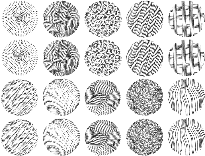 Cercles Texturés #1 Décalcomanies - Céramique Cône 017 - Verre Fusionné - Émail