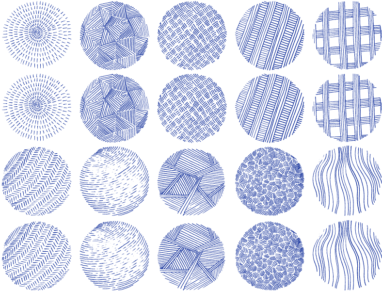 Cercles Texturés #1 Décalcomanies - Céramique Cône 017 - Verre Fusionné - Émail