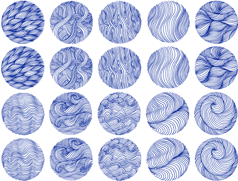 Cercles Texturés #3 Décalcomanies - Céramique Cône 017 - Verre Fusionné - Émail