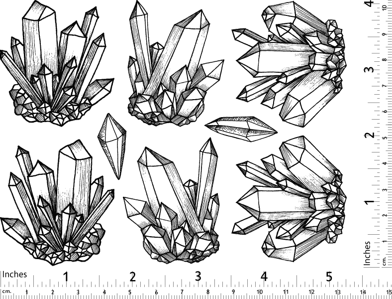 Décalcomanies en cristal - Verrerie - Émail