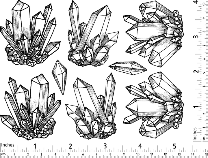 Décalcomanies en cristal - Verrerie - Émail