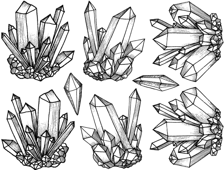 Kristall-Aufkleber - Keramikkegel 017 - Geschmolzenes Glas