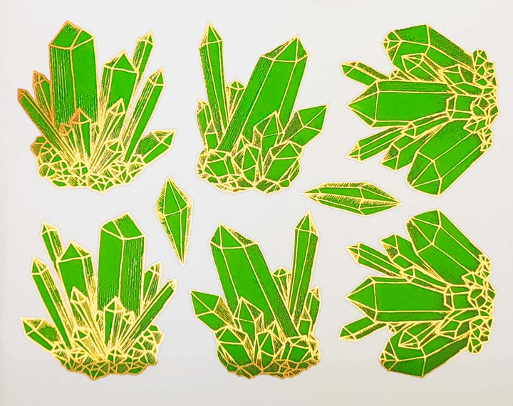 Zweifarbige Kristall-Aufkleber - Keramikkegel 017 - Geschmolzenes Glas