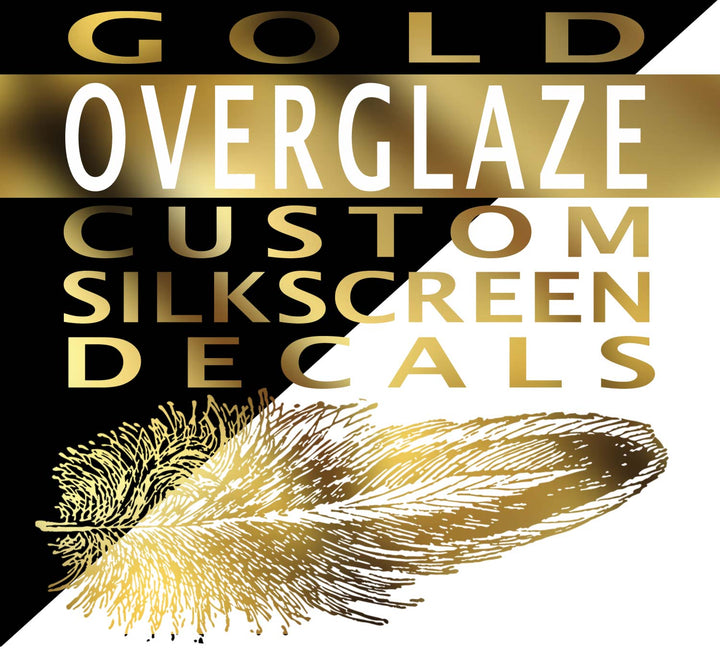 CUSTOM 22K Gold Aufkleber für Keramik, Glas und Emaille