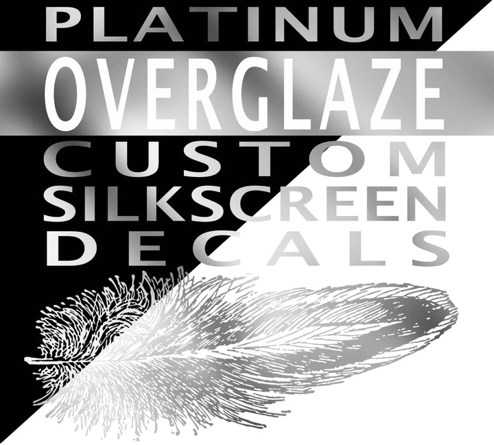 KUNDENSPEZIFISCHE Silkscreen Platinaufkleber für Keramikkegel 018-016