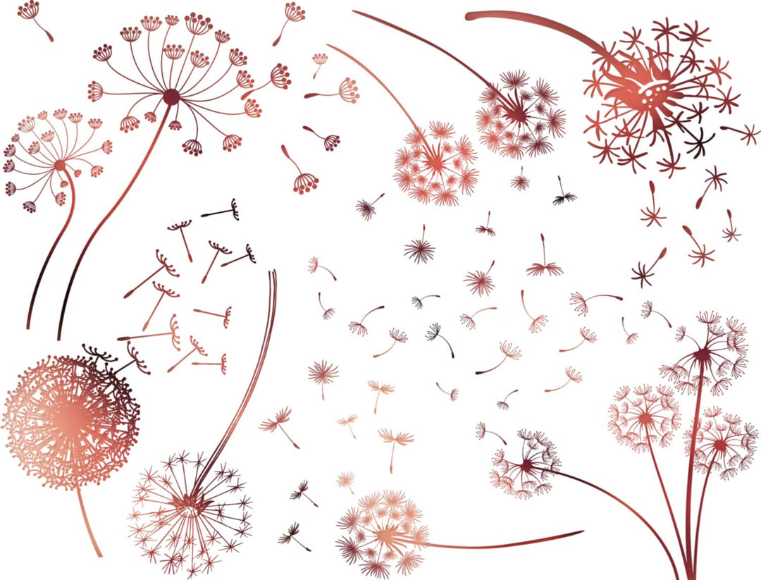 Löwenzahn-Abziehbilder - Keramikkegel 017 - Fused Glass - Emaille