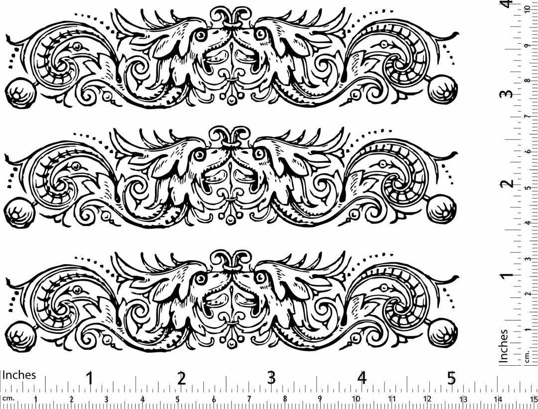 Décalcomanies d'ornements sculptés décoratifs - Céramique Cône 017 - Verre fusionné - Émail
