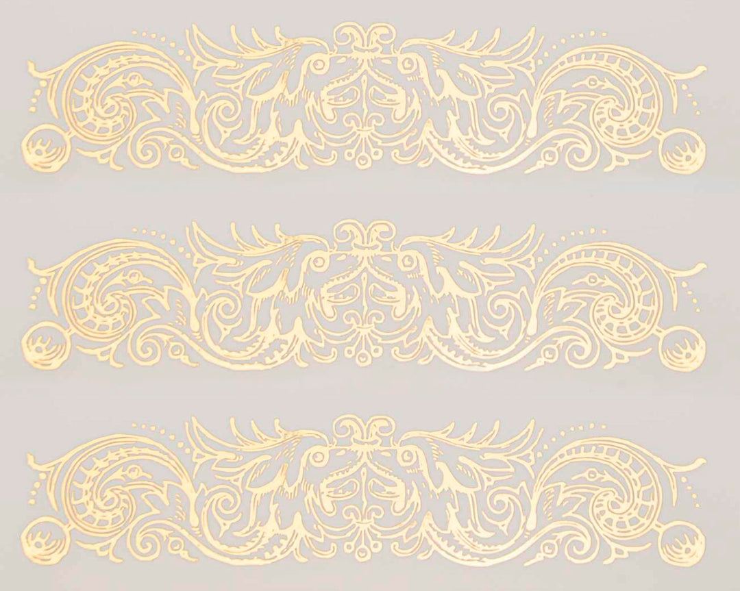 Décalcomanies d'ornements sculptés décoratifs - Céramique Cône 017 - Verre fusionné - Émail