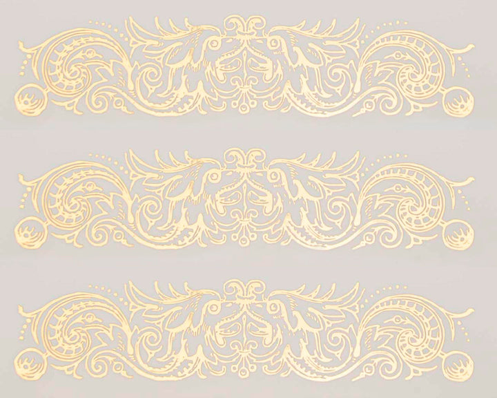 Décalcomanies d'ornements sculptés décoratifs - Céramique Cône 017 - Verre fusionné - Émail