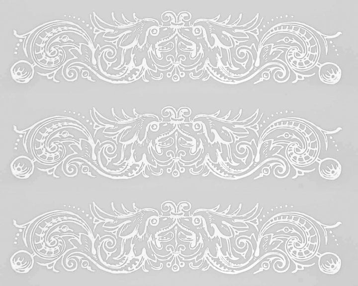 Décalcomanies d'ornements sculptés décoratifs - Céramique Cône 017 - Verre fusionné - Émail