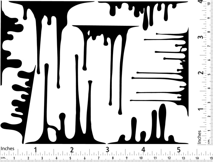 Décalcomanies goutte à goutte - Verrerie - Émail