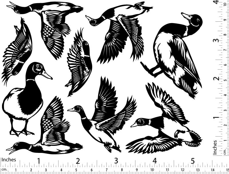 Décalcomanies de canard - Céramique Cône 017 - Verre fusionné - Émail