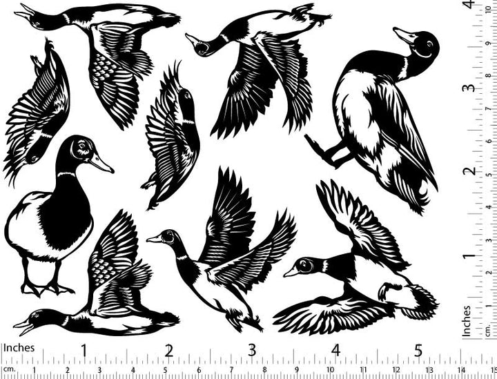 Décalcomanies de canard - Céramique Cône 017 - Verre fusionné - Émail