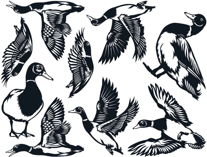 Décalcomanies de canard - Céramique Cône 017 - Verre fusionné - Émail